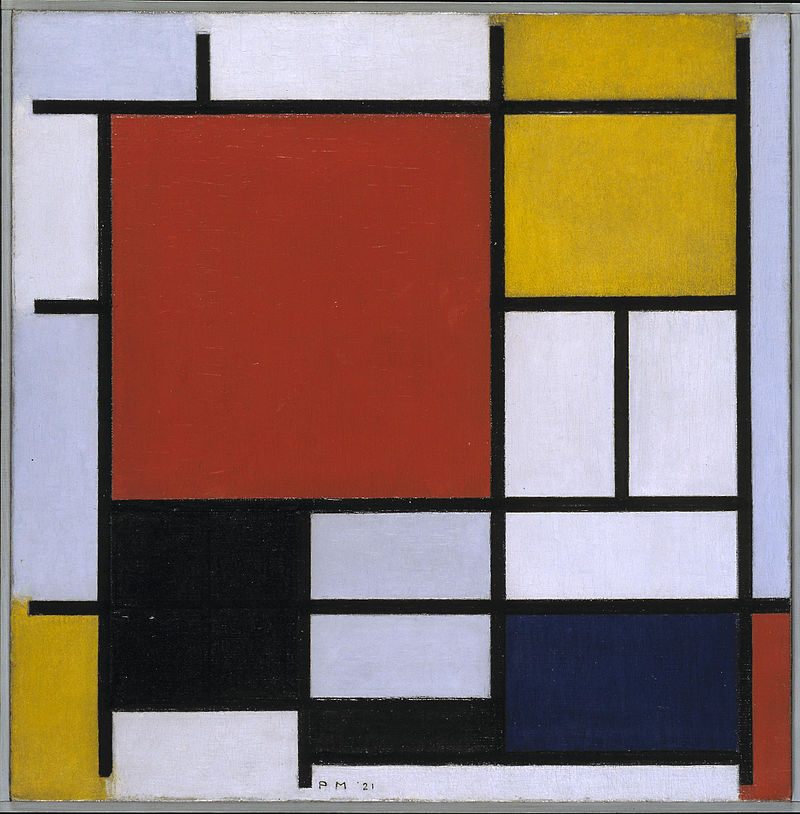 Piet Mondriaan, 1926 - Composition en rouge, jaune, bleu et noir
